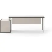 AEA Modern wit hoekbureau, werktafel, luxe meubels