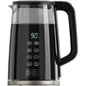 Black & Decker Waterkoker - BLACK+DECKER - Zwart Glas - 1,7L - 2200W - 360 Basis