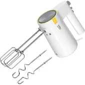 Beko Handmixer, 425 Watt, 5 snelheidsstanden + turbofunctie, inclusief garde en deeghaak, hoogwaardige kwaliteit