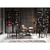 AEA Essecke Esszimmer Essgruppe Luxus Esstisch Stühle Schwarz Holz 7tlg