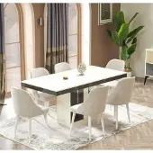 AEA Luxus Esszimmer Komplett Esstisch Luxus 6x Stühle Design Möbel Set