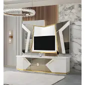 AEA Witte TV-meubel voor de woonkamer, TV-standaard, TV-kast