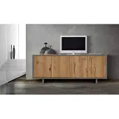 AEA Bruin luxe dressoir, houten designmeubel, commode, woonkamer, stijlvol