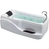 AEA Wellnesswanne Luxuswanne Badewanne Hydromassagewanne Whirlpool 185x95 cm