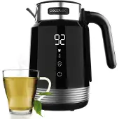 Cecotec ThermoSense 600, 1,7 liter, 2200 watt, zwart, roestvrij staal, verstelbare thermostaat, draadloos