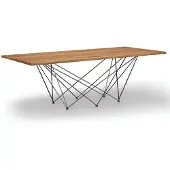AEA Robuster Esstisch Designer Holzplatte Luxus Esszimmer Möbel