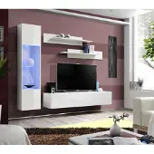 AEA Wohnzimmermöbel Weiß Wohnwand Designer Luxus TV Ständer Hänge Vitrine Regale