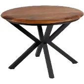 AEA Minimalistischer Esstisch aus Holz mit modernem Metallgestell