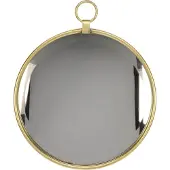 Meander Spiegel rond met grote ring goudkl. Ø36x2x42cm