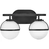 HINKLEY LED Badkamerarmatuur Hollis | 2X E14 Max 40W | IP44 | Black