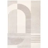 FRAAI Hoogpolig vloerkleed - Serene Shapes Creme | Vredig! - 80x150cm