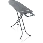 Leifheit Strijkplank Classic M Black - Compact Strijkoppervlak - In Hoogte Verstelbaar - Zwart - 120x38cm