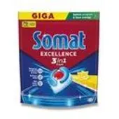 Selgros Somat Excellence 3-in-1 tabletten voor de vaatwasser, citroenaroma, 60 stuks
