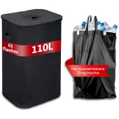 OEM Recyclingcontainers, waterdicht materiaal, opvouwbaar ontwerp, 110 liter