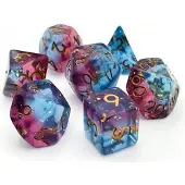 Foam Brain Games RPG Dice Set - Mermaid Blood