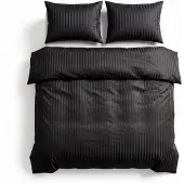 Sleeptime dekbedovertrek Dallas zwart - Microvezel - 200x220