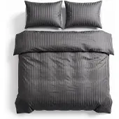 Sleeptime dekbedovertrek Dallas antraciet - Microvezel - 200x220