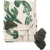 Bloomingville Birdliva plaid Multicolor, 160x130 cm