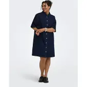 ONLY Carmakoma Carmadeline Korte Jurk Dames Blauw 42