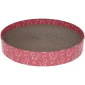 Big Buy Cooking Kartonnen speelgoed voor katten, ronde krabplank, 5,5 cm hoog, diameter 34 cm