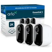 Arlo Pack de 2 caméras de surveillance connectées Essential 3 2K XL extérieure Blanc