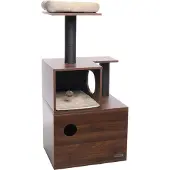 Flamingo 561955 Krabpaal Mirabel bruin – 117 cm kattenmeubel met schuilruimte