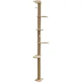 Kerbl Kattenboom, Vrijstaand, Bruin, Hout, Sisal, 190 mm