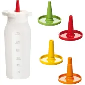 Tescoma Doseerfles met 4 tuiten - 250 ml - Flexibel en afwasbaar
