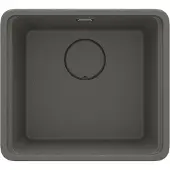 Deante - Granitocht gootsteen MOMI, 1 kom, 50x45 cm, antraciet metallic