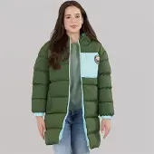 Lagooners Meisjes Thmfield Lange Puffer Jas Forest Green
