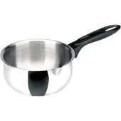 Ibili -Classic pan, 18/10 roestvrij staal/bakeliet, 16 cm, 1,5 liter, zilver/zwart