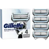 Gillette Skinguard Sensitive, 4 reservemesjes voor heren scheerapparaten