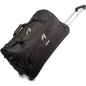 Bellugio Reistas met wielen en uitschuifbare handgreep, 72 liter, 60 cm, zwart