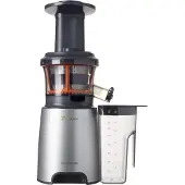 Kenwood PureJuice JMP601SI, langzame sapcentrifuge, grijs, transparant, wit, 60 omwentelingen per minuut, 1,3 liter, 1 liter, verticale schroef