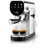 Ufesa 71706016, espressomachine, 0,9 liter, voor gemalen koffie, 1360 W, zwart, roestvrij staal