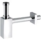 Bonomini Piquadrato Wastafelsifon 5/4", afvoer 32mm, ABS/chroom