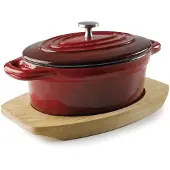 Lacor 25857 Kookpan met deksel, gietijzer/gegoten aluminium, geschikt voor inductiekookplaten