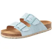 Tamaris Damen slippers, biologisch/huis, leer, blauw, maat 41 EU