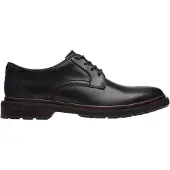 Clarks heren Derby-schoenen Burchill, zwart leer, maat 44.5 EU