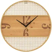 Mauro Ferretti Wandklok Fuji, diameter 50 cm, diepte 3,5 cm, natuurlijke kleur