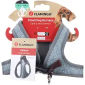 Flamingo - Hond Harnas Step&Go Nelson Blauw S 35cm 40cm