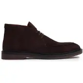 Manfield Bruine suède veterboots | Maat 40