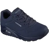 SKECHERS Sneakers laag 'Schnürschuh Damen 73690 DKNV Kunststoff (Synthetik) in blau' blauw