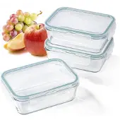 DS Produkte GOURMETmaxx Glazen luchtdichte containers met kliksluiting - 900 ml