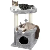 Famanu kattenmand met meerdere niveaus - grijs