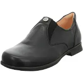 Think! Instappers 'Slipper Herren 88672-00 Echtleder in schwarz' zwart
