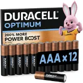 Duracell Alkaline Optimum AAA-batterijen 12st