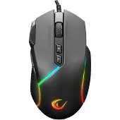 Rampage Bedrade gamingmuis Smx-G39, comfortabel, programmeerbaar, 12800 Dpi, RGB-verlichting, zwart