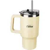 Inoxibar Thermische Beker met Deksel Geel 960 ml