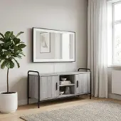vidaXL Tv-meubel 99 x 33 x 50 cm Grijs Sonoma Bewerkt hout